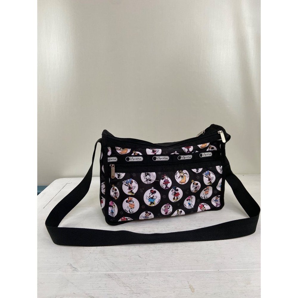 Le Sportsac Disney Minnie Mouse Small Cleo Cross-body EUC